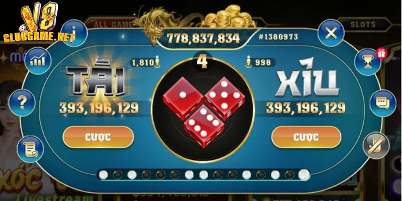 Bảng cược chi tiết và đa dạng trong game lắc xí ngầu trực tuyến