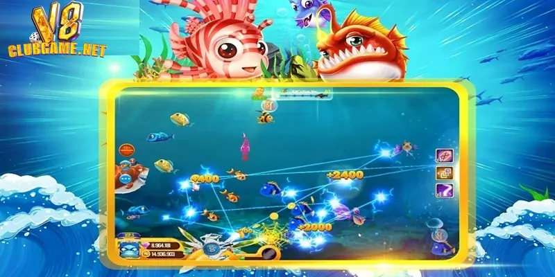 Game bắn cá H5 V8Club hình ảnh 3D sống động, chân thực