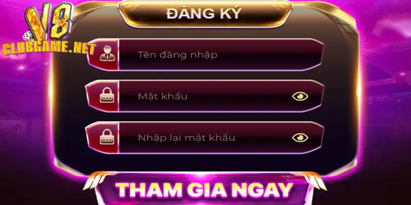 Thủ tục mở tài khoản V8Club nhanh gọn lẹ