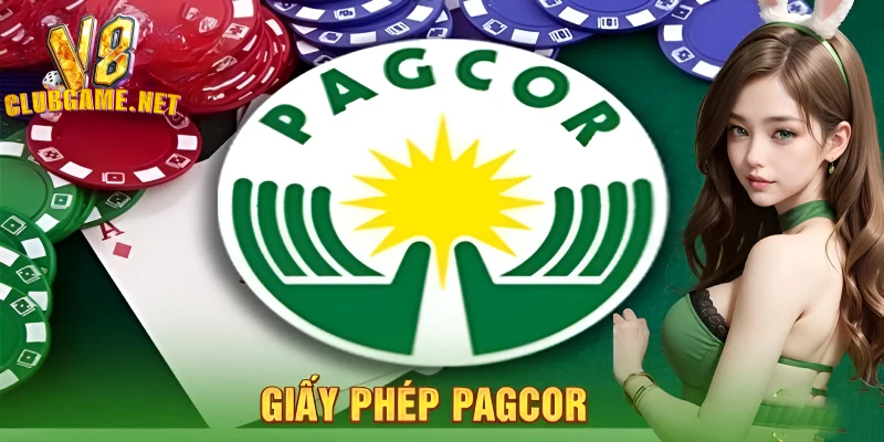 V8Club sở hữu giấy phép hoạt động uy tín từ PAGCOR